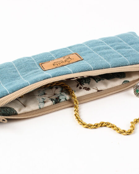 lniany piornik w stylu boho