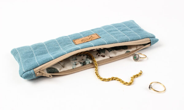 lniany piornik w stylu boho