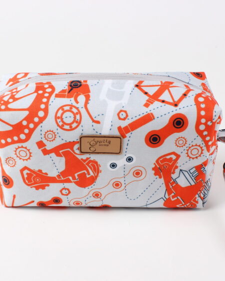 Męska kosmetyczka wodoodporna z motywem rowerowym i odpinaną zawieszką