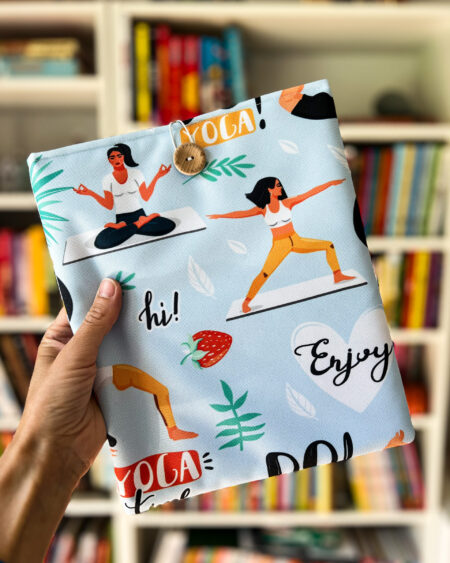 Wodoodporny pokrowiec na książkę / tablet / planer / notes JOGA