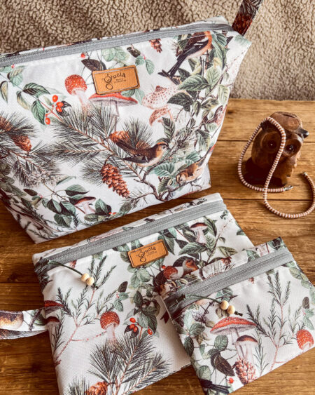 Komplet 3 kosmetyczek - Leśne opowieści