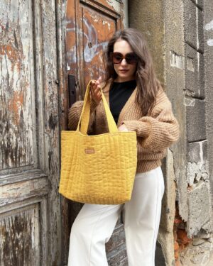 Torba lniana Everyday - musztarda