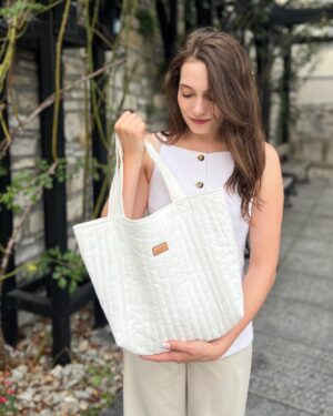 Torba lniana Everyday - złamana biel