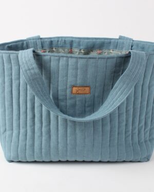 Torba lniana Everyday - niebieska