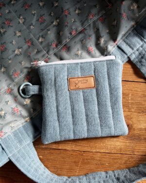 Mini kosmetyczka - niebieska