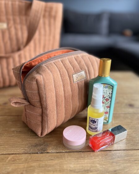 Lniana kosmetyczka box
