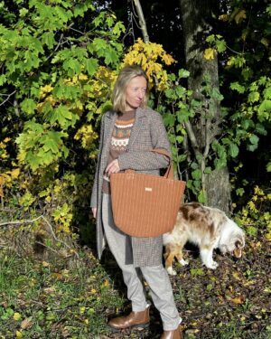 Torba lniana Everyday - jasny brąz / rudy