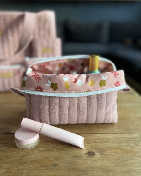 Lniana kosmetyczka box