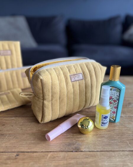 Lniana kosmetyczka box